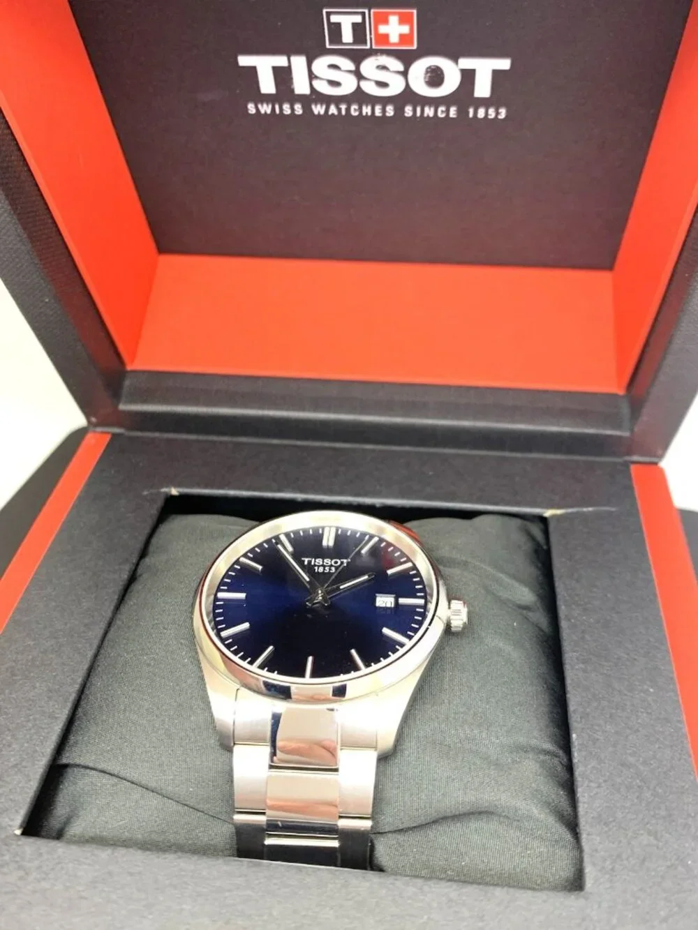 Tissot PR 100 Men's Watch Swiss Quartz Blue Dial 40mm Steel T1504101104100